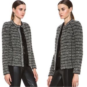 Isabel Marant Etoile Striped Iona Boucle Jacket